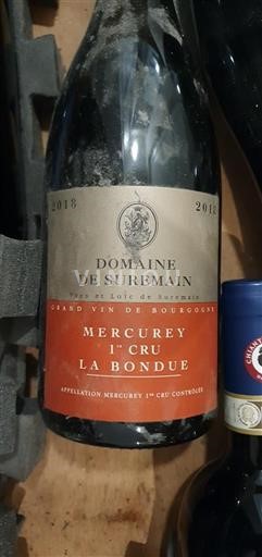 Borgogna Mercurey Premier Cru Domaine Suremain La Bondue 2018