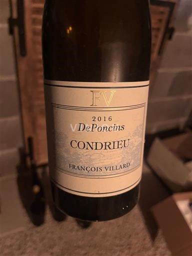 Valle del Ródano Condrieu François Villard DePoncins 2016