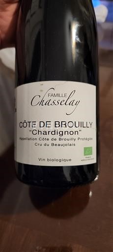Beaujolais Côte-de-brouilly Famille Chasselay Chardignon 2022