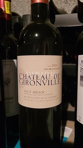 Bordéus Haut-Médoc Cru Bourgeois Château Gironville 2020