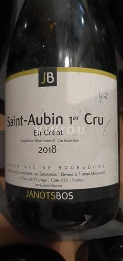 Bourgogne Saint-Aubin Premier Cru JanotsBos En Créot 2018