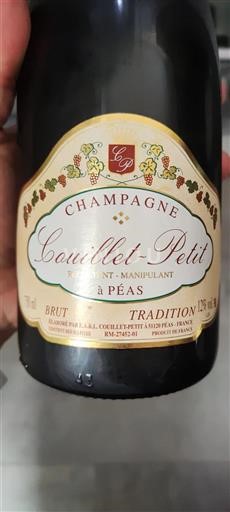 Champaña Champán Couillet-Petit Tradition Sin añada
