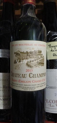 Bordeaux Saint-Émilion Grand Cru Grand Cru Château Champion 2015