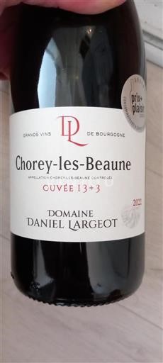 Burgundy Chorey-lès-Beaune Domaine Daniel Largeot 13+3 2022