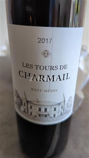 Bordéus Haut-Médoc Les Tours de Charmail 2017