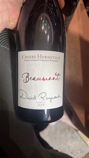 Rhône-dalen Crozes-Hermitage David Reynaud Beaumont 2019