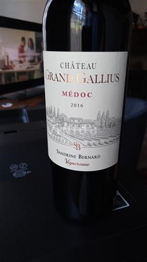 Bordeaux Médoc Château Grand Gallius 2016