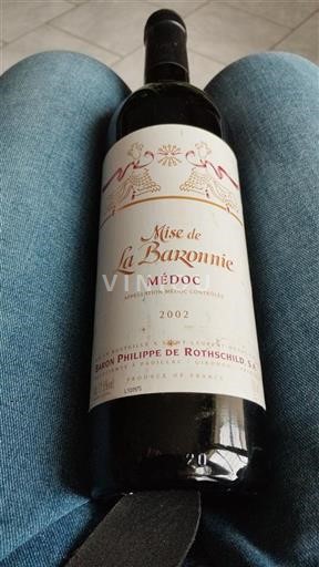Burdeos Médoc Baron Philippe de Rothschild Mise de La Baronnie 2002