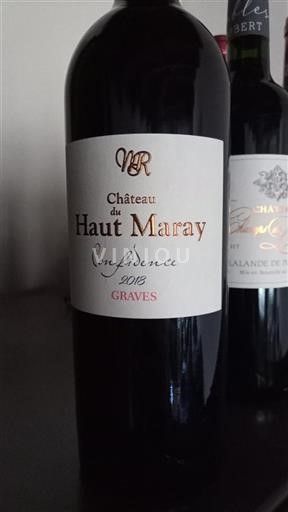 Bordéus Graves Château Haut Maray Confidence 2018