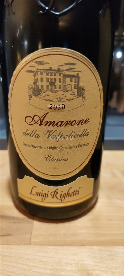 Veneto Amarone della Valpolicella Luigi Righetti Classico 2020