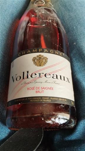 Champaña Champán Vollereaux Rosé de Saignée Sin añada