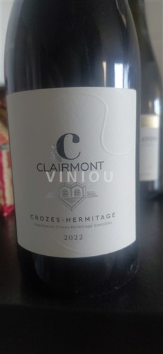 Rhône-dalen Crozes-Hermitage Clairmont 2022