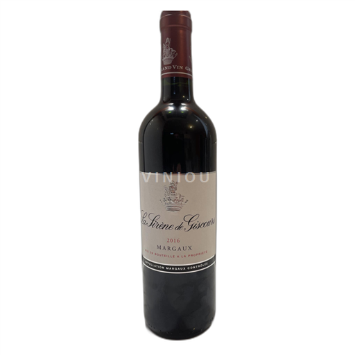 Bordeaux Margaux Giscours La Sirène de Giscours 2016