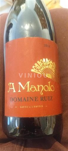 Languedoc Minervois Domaine Ruiz A Manolo 2016