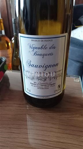 Loire Valley Not Specified Vignoble des Bouquets Sauvignon 2019
