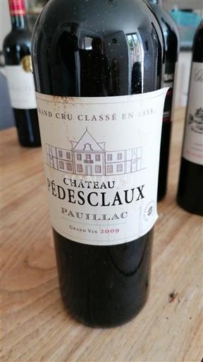 Burdeos Pauillac Grand Cru Château Pédesclaux Grand Vin 2009