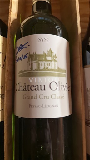 Bordeaux Pessac-Léognan Château Olivier 2022