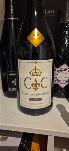 Thung lũng sông Loire Không được chỉ định Domaine Chambord des 500 Ans 2018