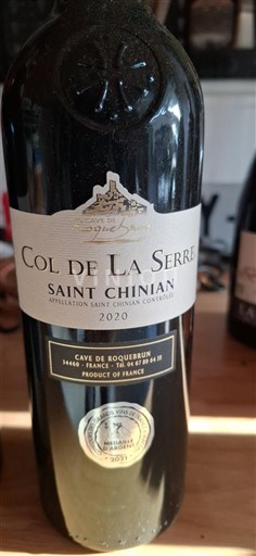 Languedoc Saint-Chinian Cave de Roquebrun Col de la Serre 2020