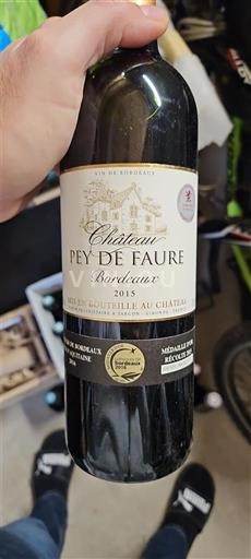 Bordeaux Château Pey de Faure 2015