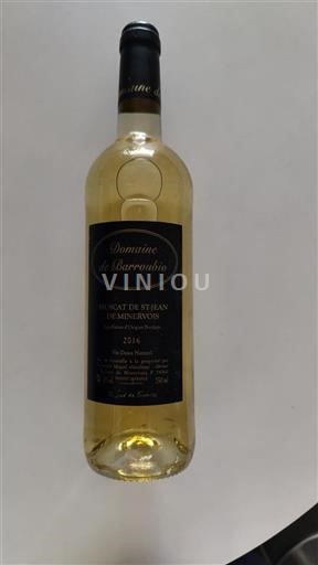 Langvedok Muškat Saint-Jean-de-Minervois Domaine Barroubio Muscat de St-Jean de Minervois 2016