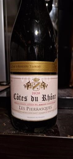 Rhônevallei Côtes-du-rhône La Cave Augustin Florent Les Pierrasques 2020