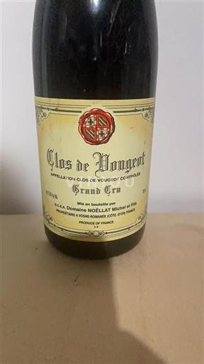 Vin Rouge sec Domaine Noëllat Michel et Fils 1999 France Bourgogne Clos-de-vougeot AOC Grand Cru