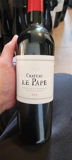 Bordeaux Pessac-Léognan Château Le Pape 2015