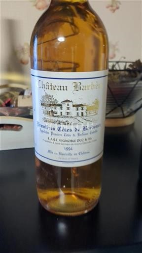 Bordeaux Premières Côtes de Bordeaux Château Barbé 1994