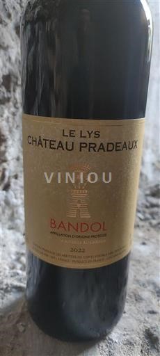 Provenza Bandol Château Pradeaux Les Lys 2022