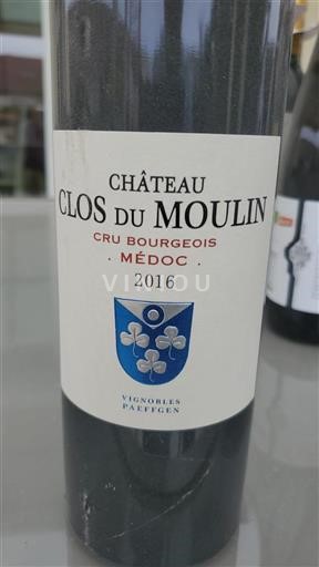 Bordeaux Médoc Cru Bourgeois Château Clos du Moulin 2016