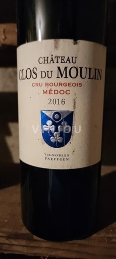 Bordeaux Médoc Cru Bourgeois Château Clos du Moulin 2016
