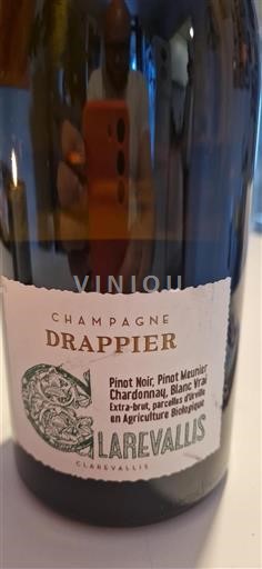 Champaña Champán Drappier Clarevallis Sin añada