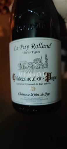 Rhônen laakso Châteauneuf-du-Pape Château La Font du Loup Le Puy Rolland Vieilles Vignes 2019