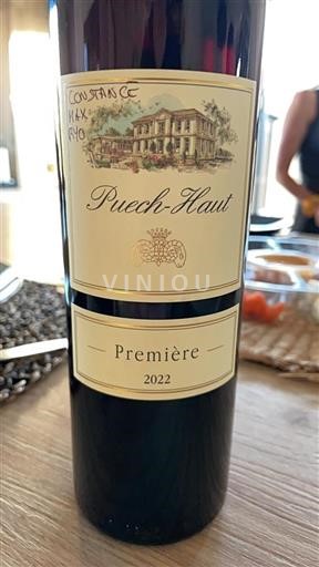 Vin Rouge sec Première Puech-Haut 2022 France Languedoc AOC