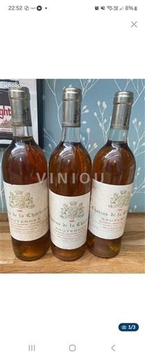Bordeaux Sauternes Château La Chartreuse 1985