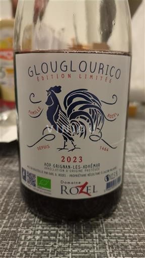 Rona dolina Grignan-les-Adhémar Domaine Rozel Glouglourico Édition Limitée 2023