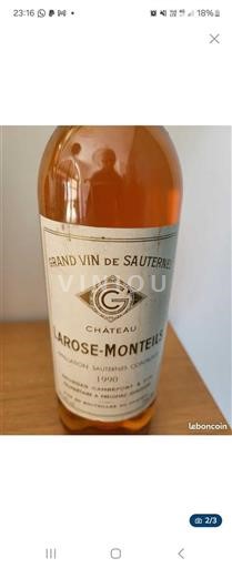 Burdeos Sauternes Château Larose-Monteils 1990