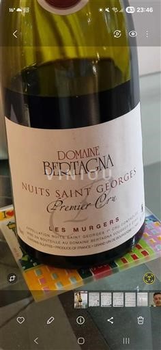 Bourgondië Nuits-saint-georges Premier Cru Domaine Bertagna Les Murgers 2012