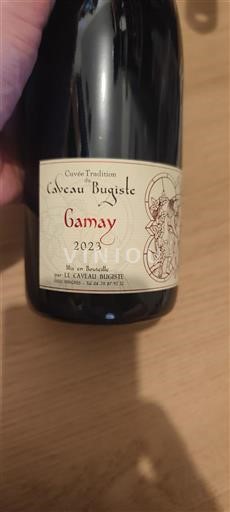 Vin Rouge sec Tradition Caveau Bugiste 2023 France Savoie et Bugey Bugey AOC