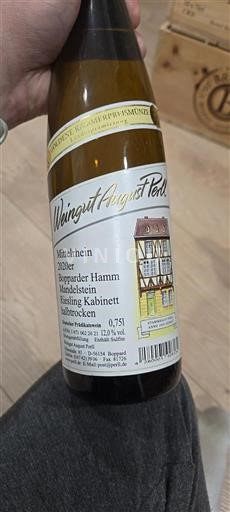 Mittelrhein Weingut August Perll Bopparder Hamm Mandelstein Riesling Kabinett halbtrocken 2020