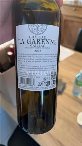 Sydväst Gaillac Château La Garenne 2022