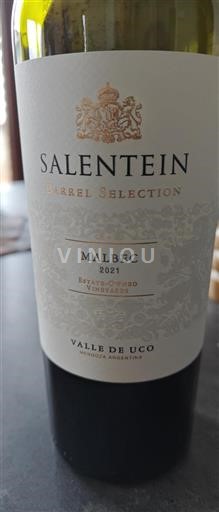 Mendoza Valle de Uco Bodegas Salentein Barrel Selection 2021