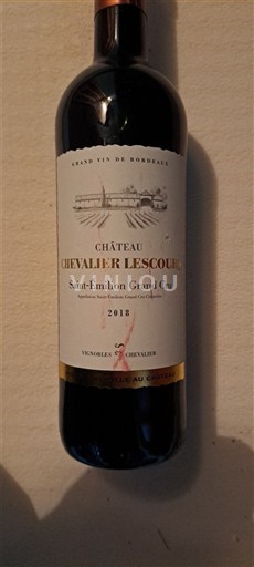 Bordeaux Saint-Émilion Grand Cru Grand Cru Château Chevalier Lescours 2018