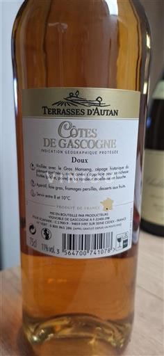 South West Côtes de Gascogne Terrasses Autan Doux Non-Vintage