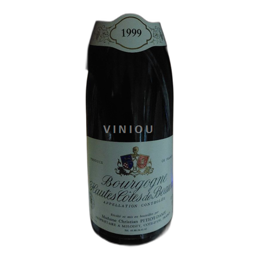 Borgoña Hautes Côtes de Beaune Madame Christian Petitot-Damy 1999