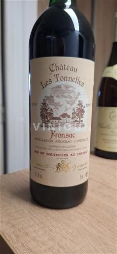 Bordéus Fronsac Château Les Tonnelles 1995