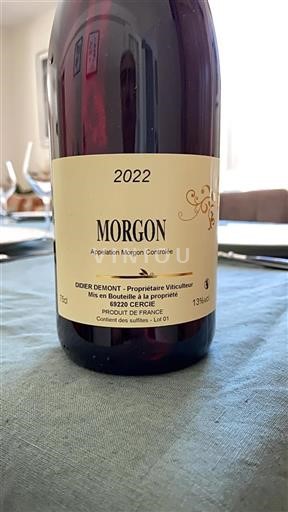 Beaujolais Morgon Didier Demont 2022