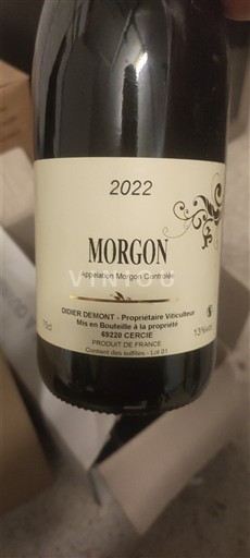 Beaujolais Morgon Didier Demont 2022