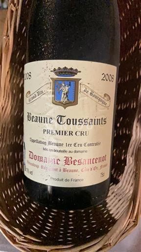 Burgundy Beaune Premier Cru Domaine Besancenot Beaune Toussaints 2008